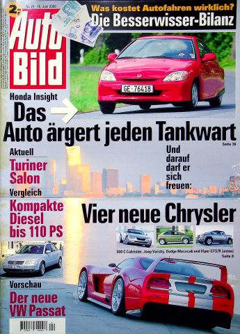 Deckblatt Auto Bild (24/2000)